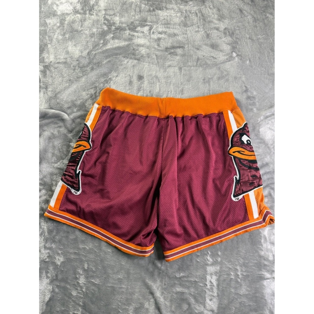 Tradition Virginia Tech Hokies Basketball Shorts Men XL Maroon Orange Mesh - Picture 8 of 9
